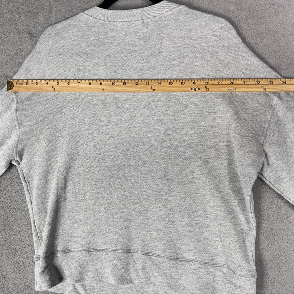 Perfectwhitetee Tyler French Terry Sweatshirt Women's Small Heather Gray Relaxed - Picture 11 of 12